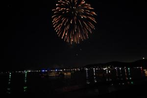 Fireworks over Lake Tahoe