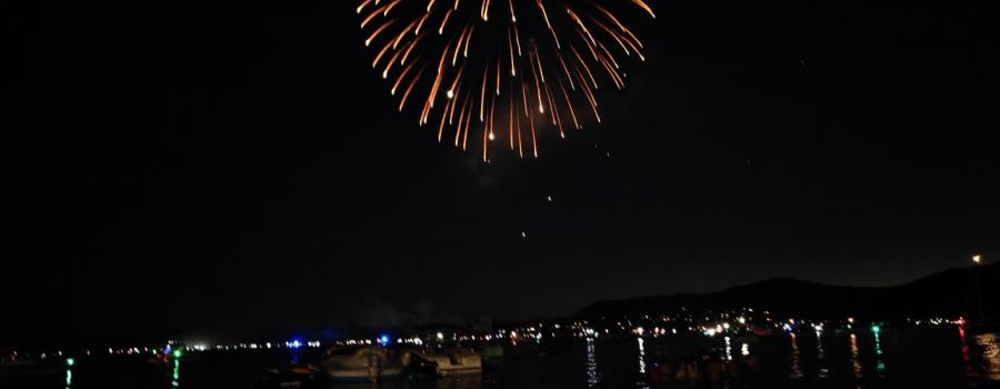 Fireworks over Lake Tahoe